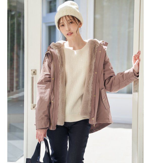 ikka「片ボタン変形リブニットプルオーバー」|プルオーバー|