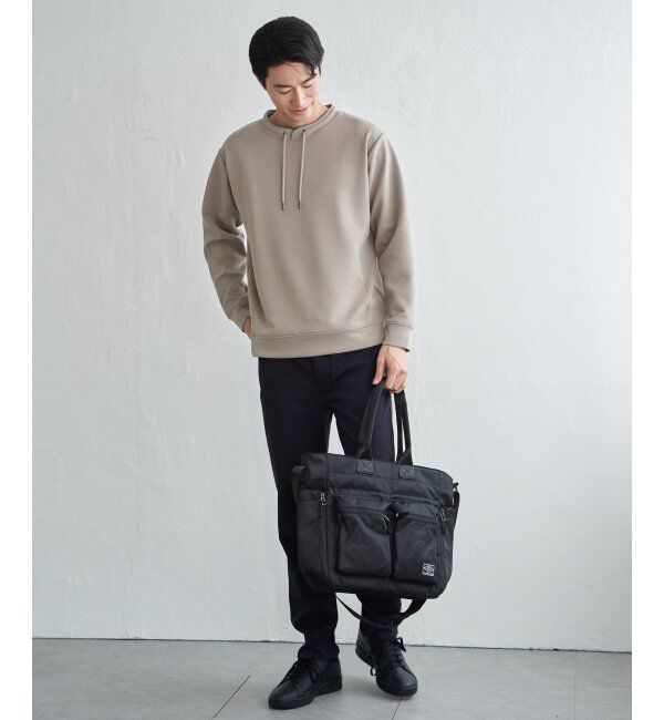 ikka「GOKU楽リップルダンボールルーイカラー」|パーカー|