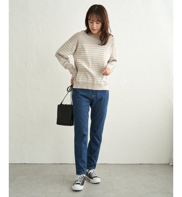 ikka「コットンMIXニットプルオーバー」|プルオーバー|