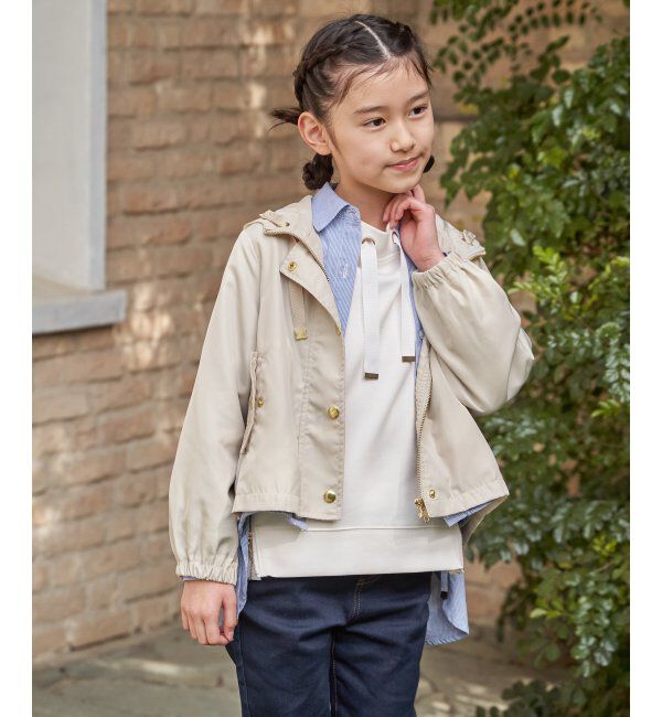 ikka kids「サテンフレアヒヨクマンパＪＫ」|その他|オフホワイト