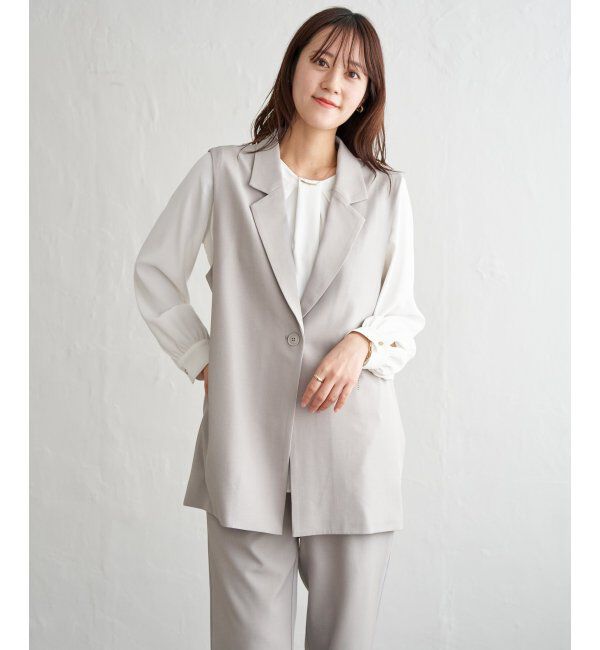 IKKA LOUNGE「【フォーマル対応】ジレセットアップ3点セット」|ドレス|