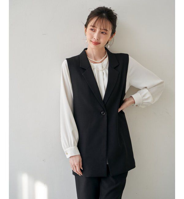 IKKA LOUNGE「【フォーマル対応】ジレセットアップ3点セット」|ドレス|