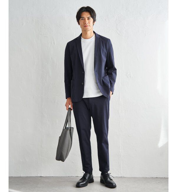 IKKA LOUNGE「【雑誌MonoMax4月号掲載】GOKU楽ワークポンチイージーパンツ「小泉孝太郎さん着用モデル」」|スラックス|