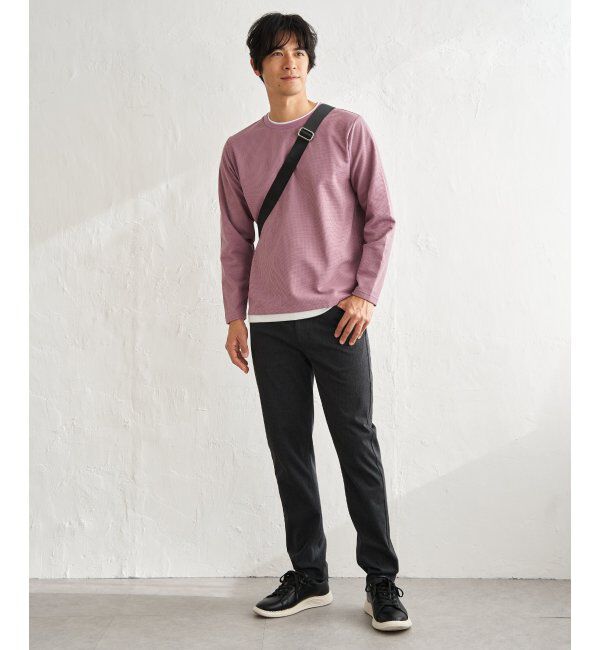 ikka「【雑誌MonoMax4月号掲載】速乾ピケレイヤードロンT「小泉孝太郎さん着用モデル」」|Tシャツ・カットソー|