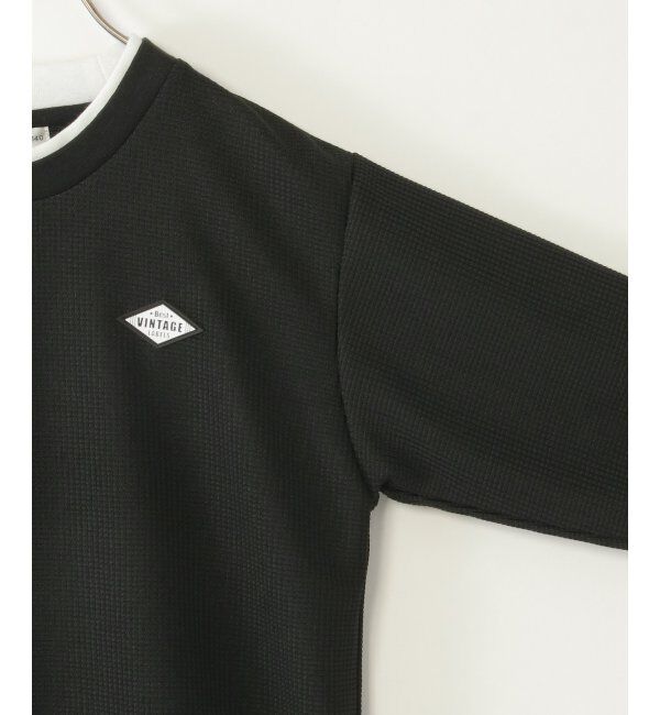 ikka kids「【親子コーデ】ピケレイヤード7分袖Tトレ（120~160cm）」|Tシャツ・カットソー|