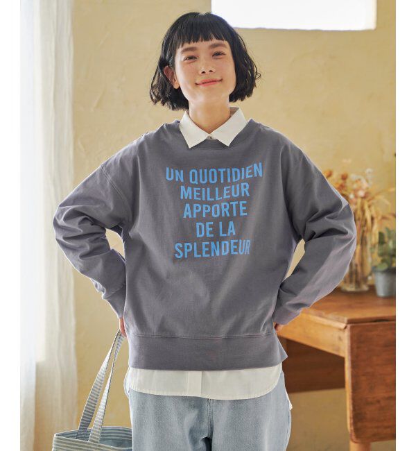 Lbc with Life「コットンロゴトレーナーTEE」|その他|チャコール