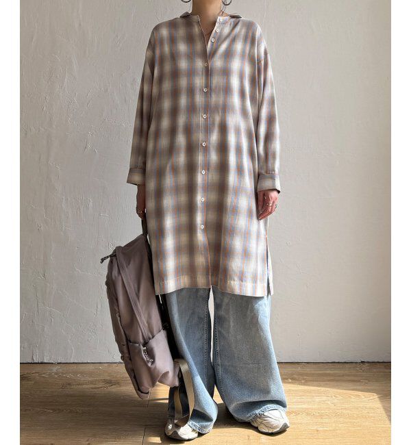 Lbc with Life「シャンブレーチェック3WAYワンピース」|ワンピース|