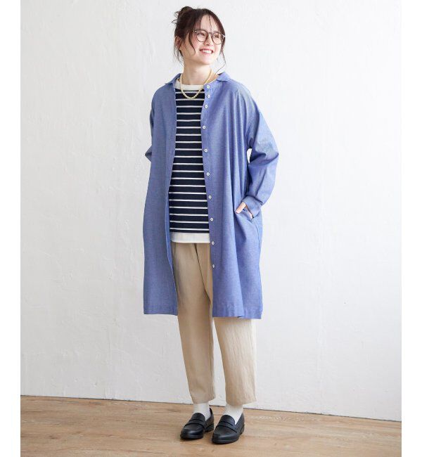 Lbc with Life「シャンブレーチェック3WAYワンピース」|ワンピース|