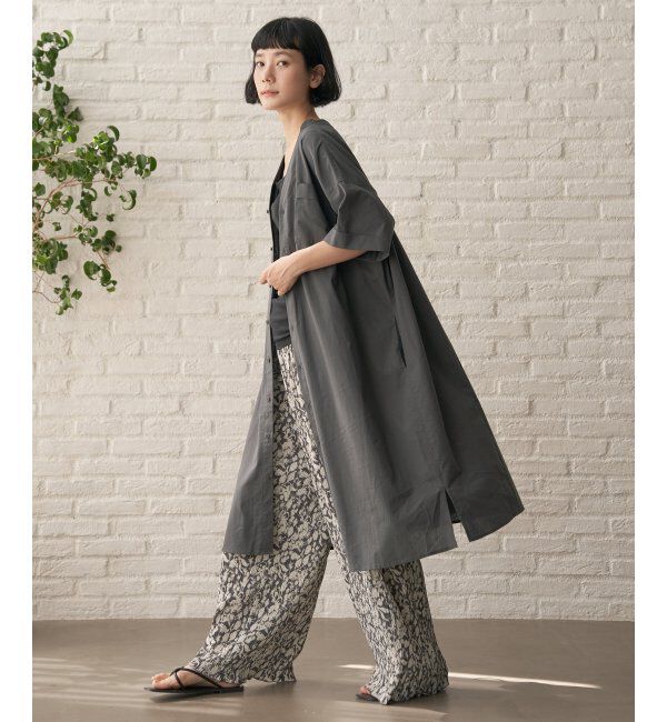 Lbc with Life「ダブルポケットVネックシャツワンピース」|ワンピース|