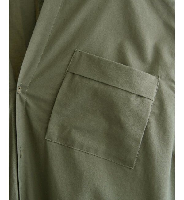 Lbc with Life「ダブルポケットVネックシャツワンピース」|ワンピース|