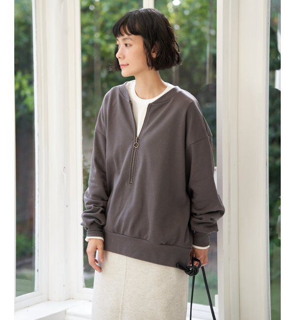 Lbc with Life「ハーフジップ裏毛プルオーバー」|その他|