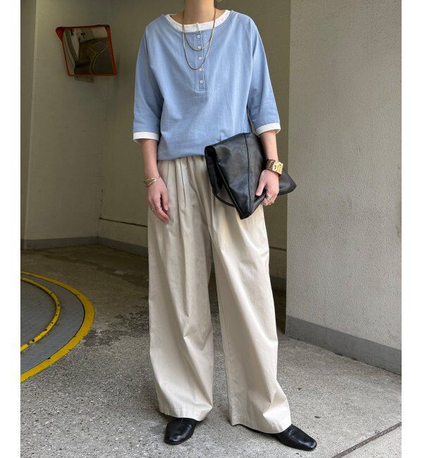 Lbc with Life「ヘンリーネックレイヤー7分袖Tシャツ」|その他|