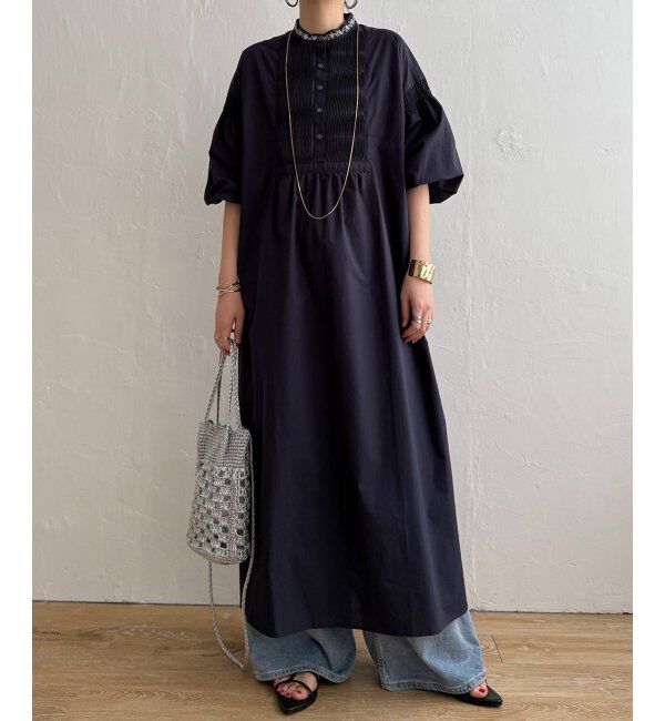 Lbc with Life「エクリュ ピンタックロングワンピース」|ワンピース|