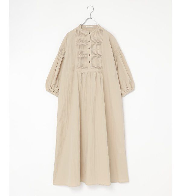 Lbc with Life「エクリュ ピンタックロングワンピース」|ワンピース|