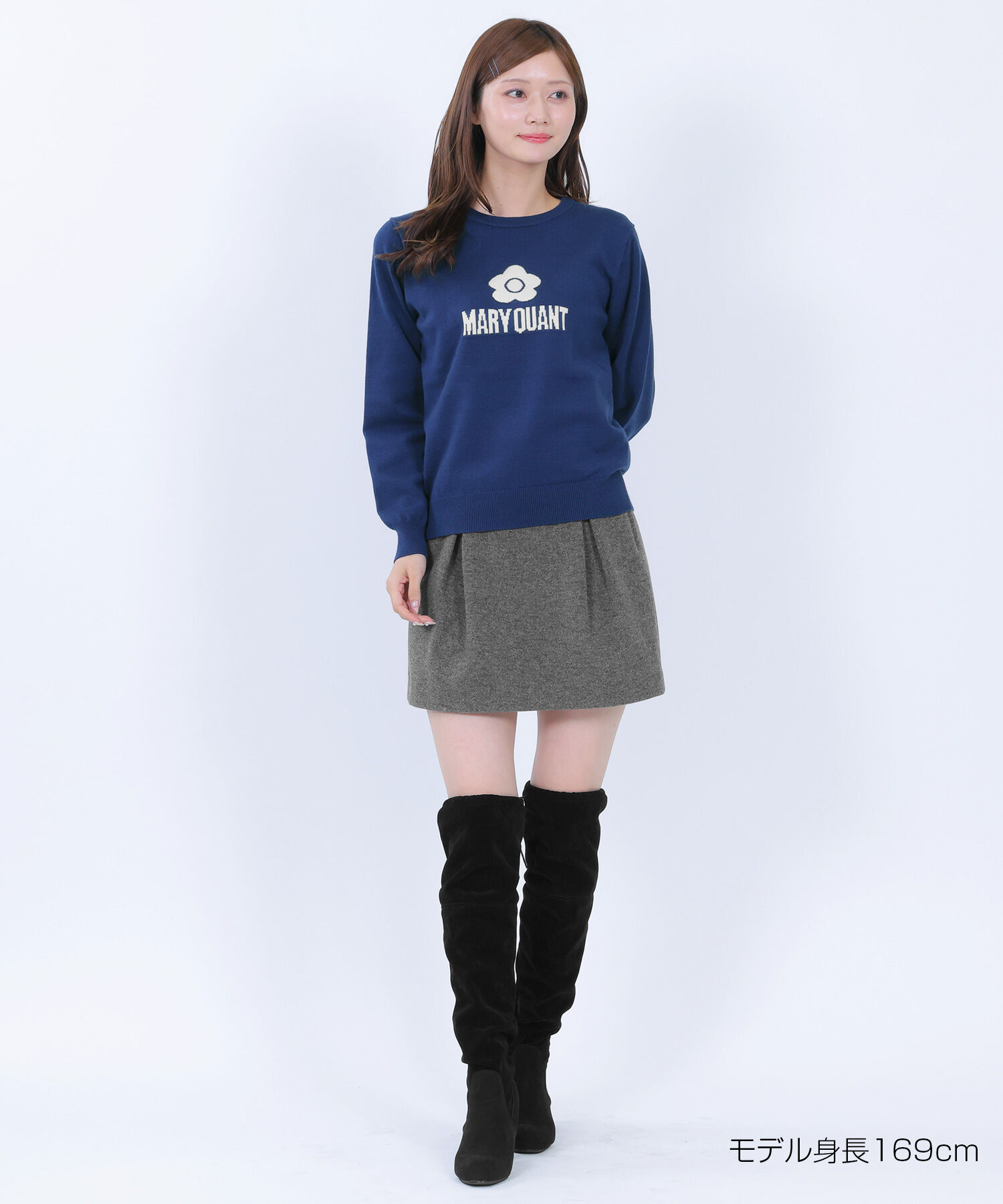 MARY QUANT「シンプルロゴニット プルオーバー」|ニット・セーター|