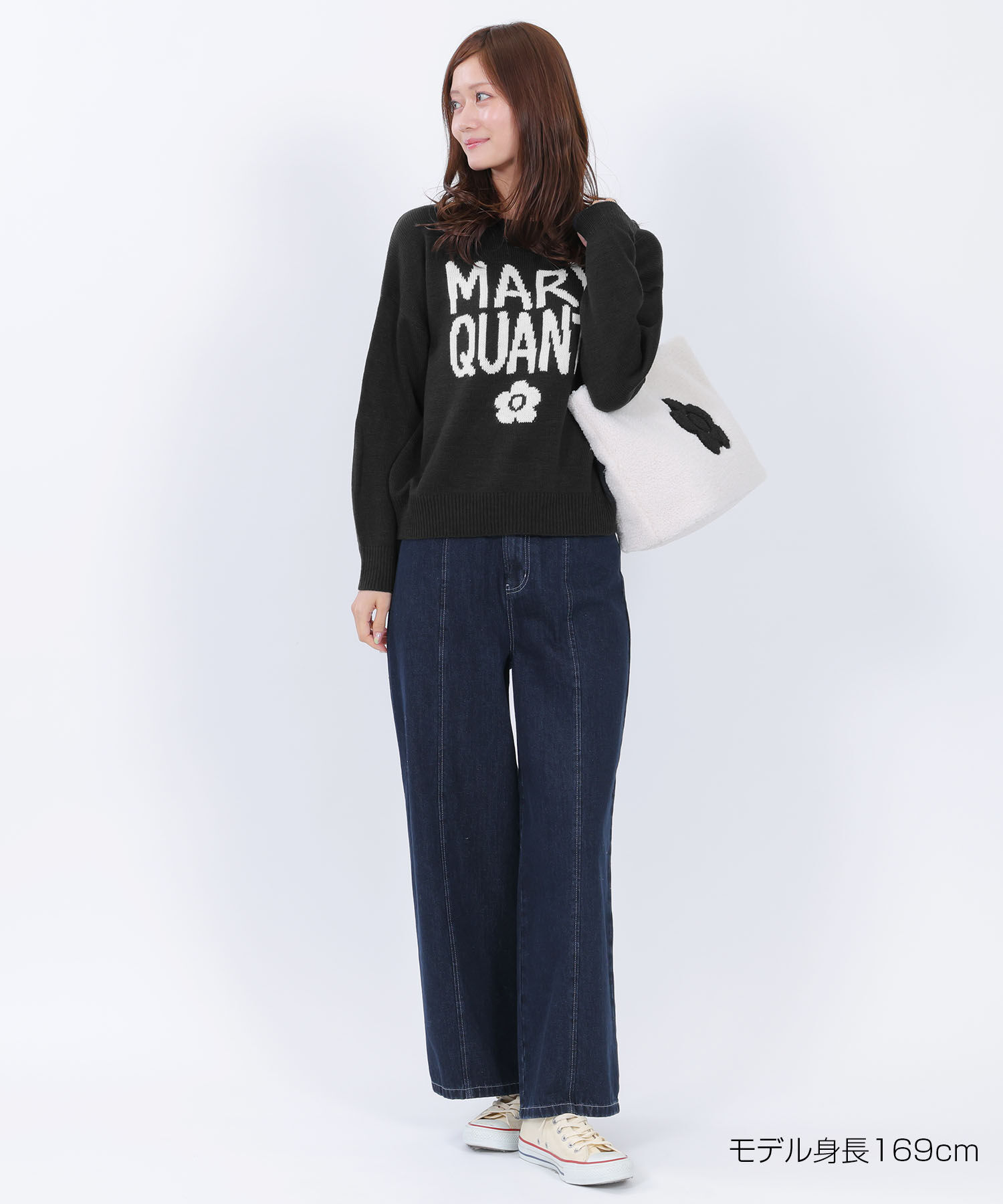 MARY QUANT「ペイントロゴニット プルオーバー」|スウェット・ジャージ|