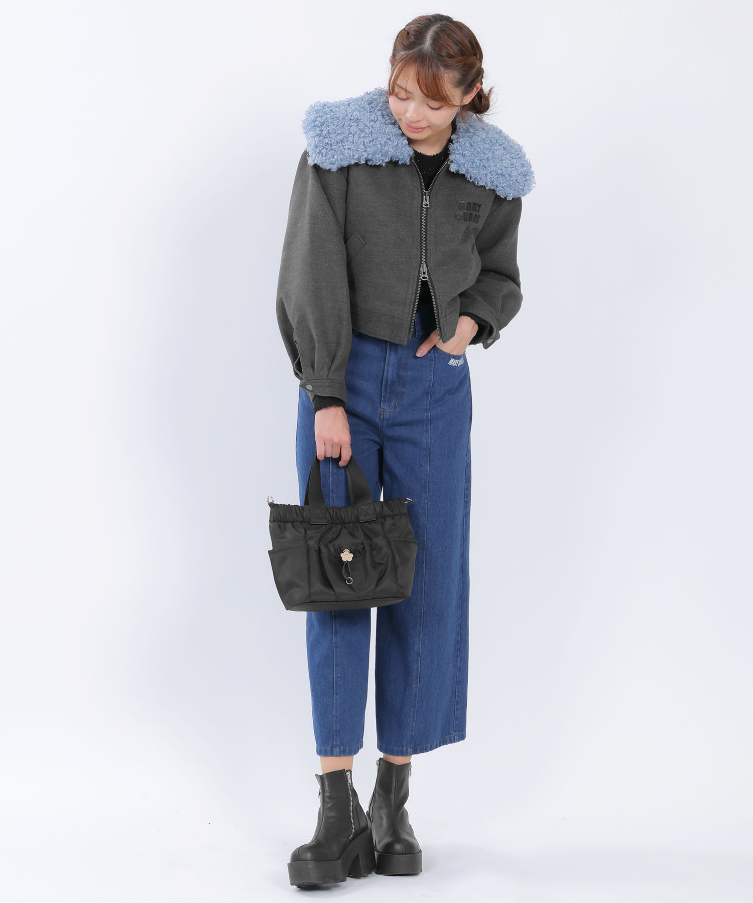 MARY QUANT「デイジードロストポケット 2WAYミニトート」|トートバッグ|