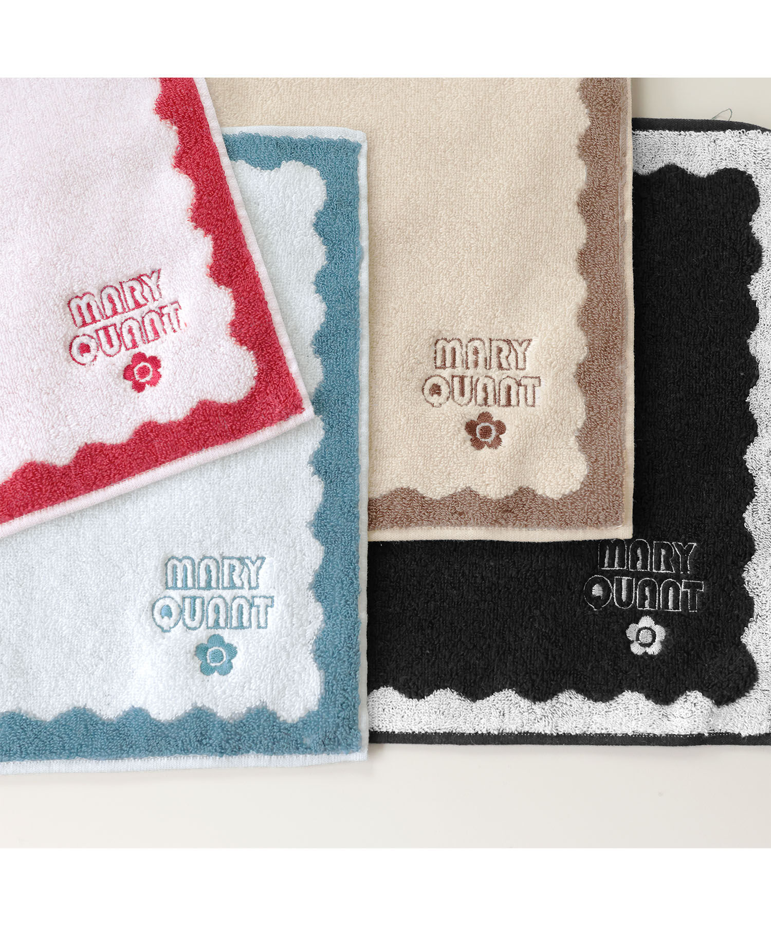 MARY QUANT「ウェーブフレーム ミニタオル」|タオル|