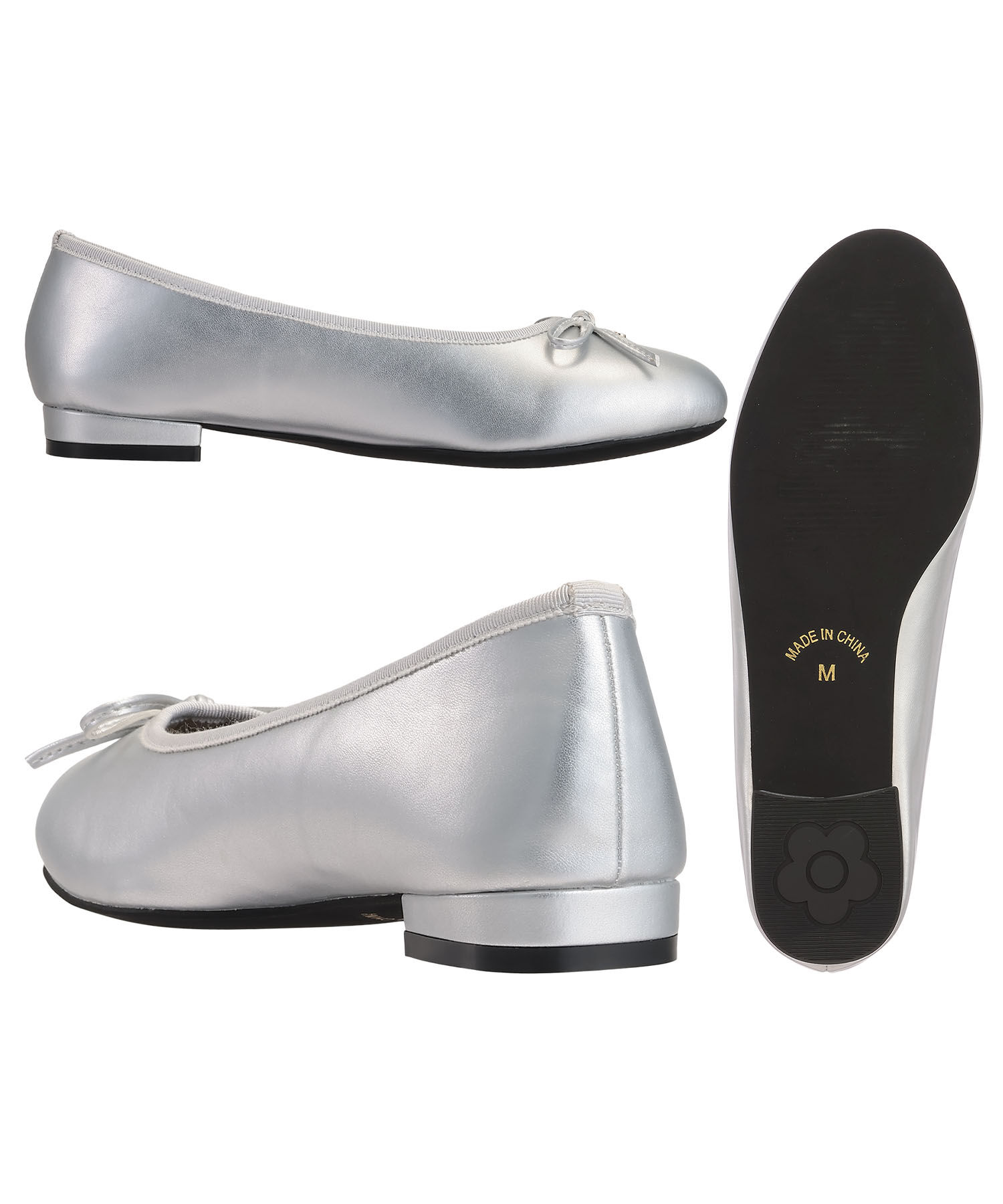 MARY QUANT「デイジーメタルバレエ シューズ」|バレエシューズ|