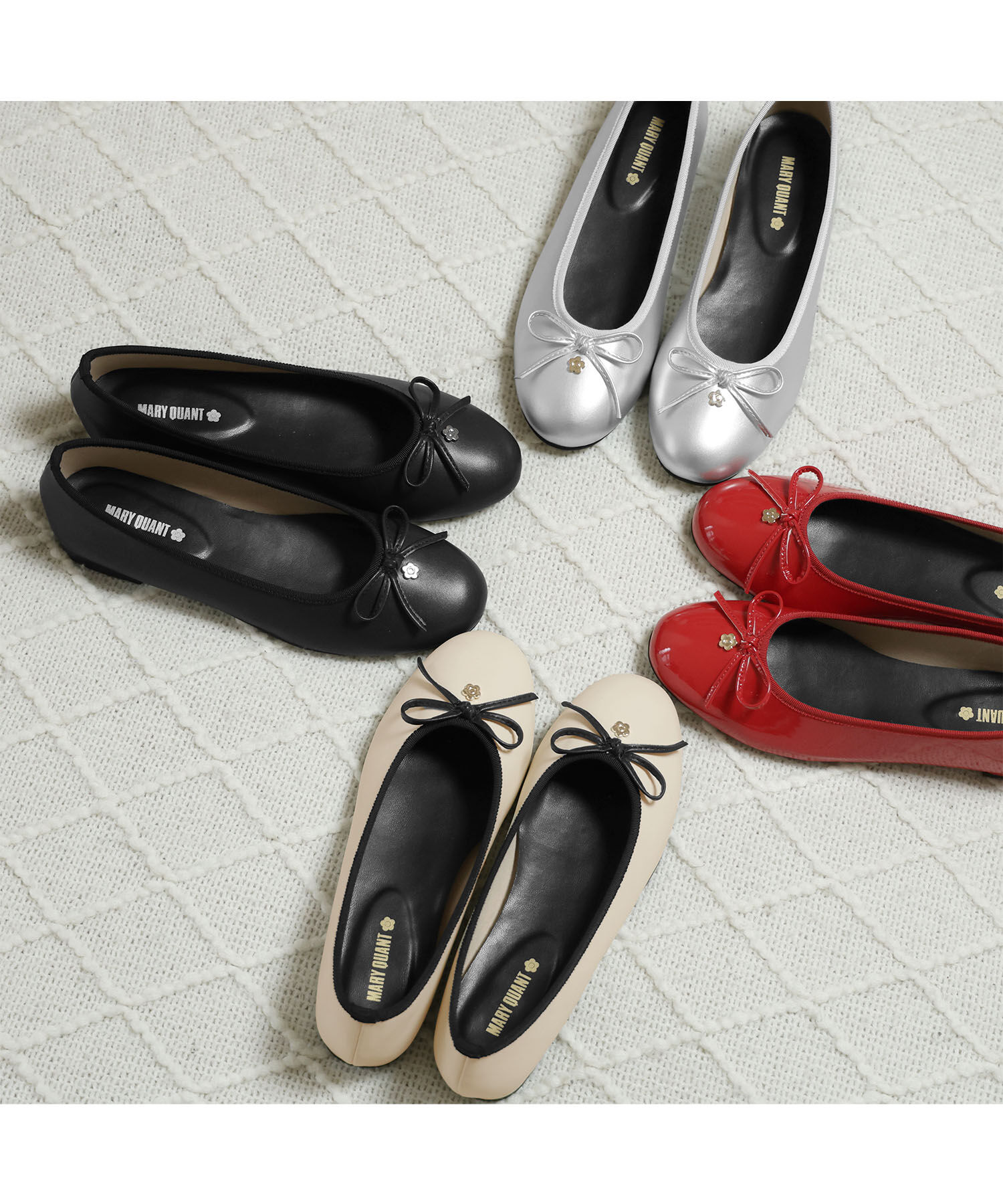 MARY QUANT「デイジーメタルバレエ シューズ」|バレエシューズ|