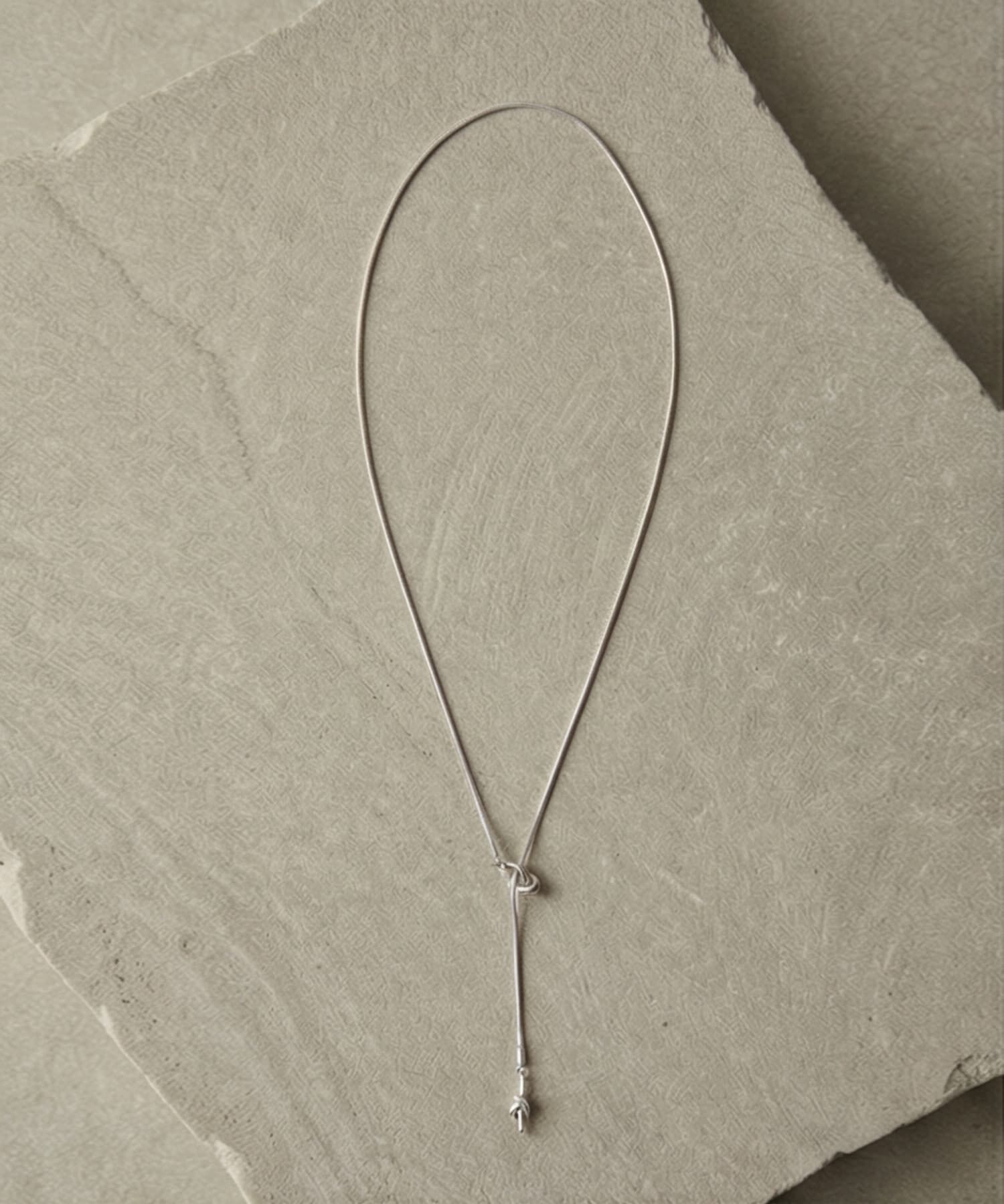 STYLE DELI「【DELI by】ノットラインY字ステンレスネックレス」|ネックレス|