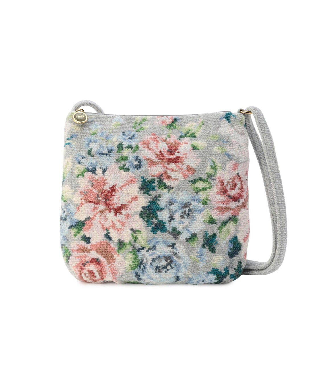 FEILER「ノスタルジックノート　ミニショルダーバッグ　NLN-260240」|ショルダー・メッセンジャー|シルバーグレー