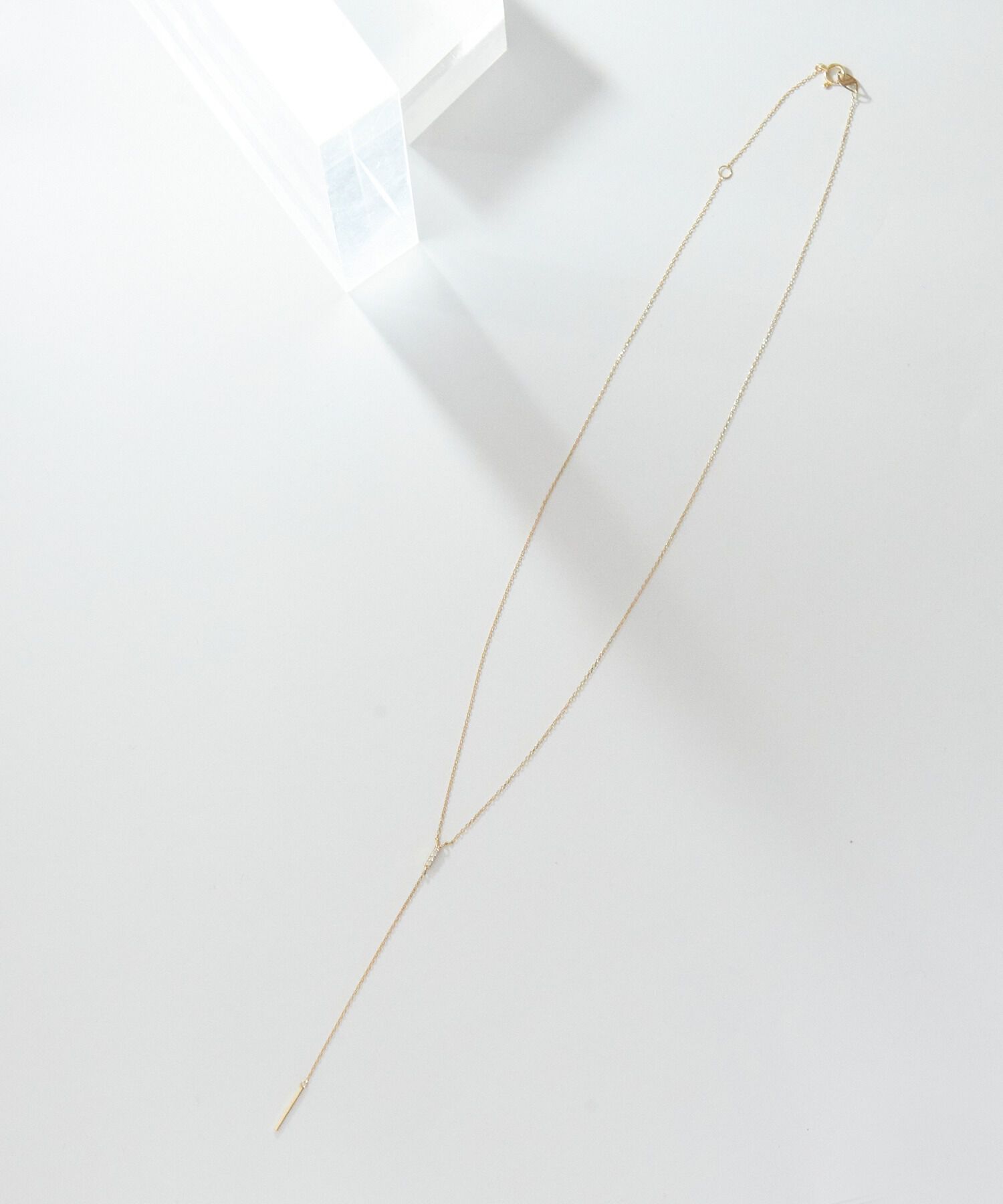 JUPITER「【K10】Y字ダイヤモンドネックレス/40cm」|ネックレス|