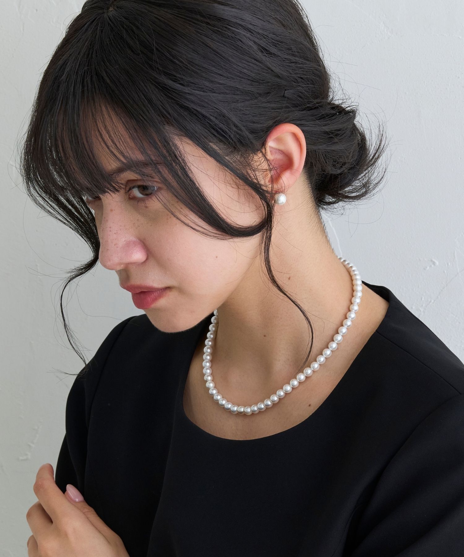 JUPITER「【国産貝パール】フォーマルパールネックレス＆ピアスセット」|ネックレス|