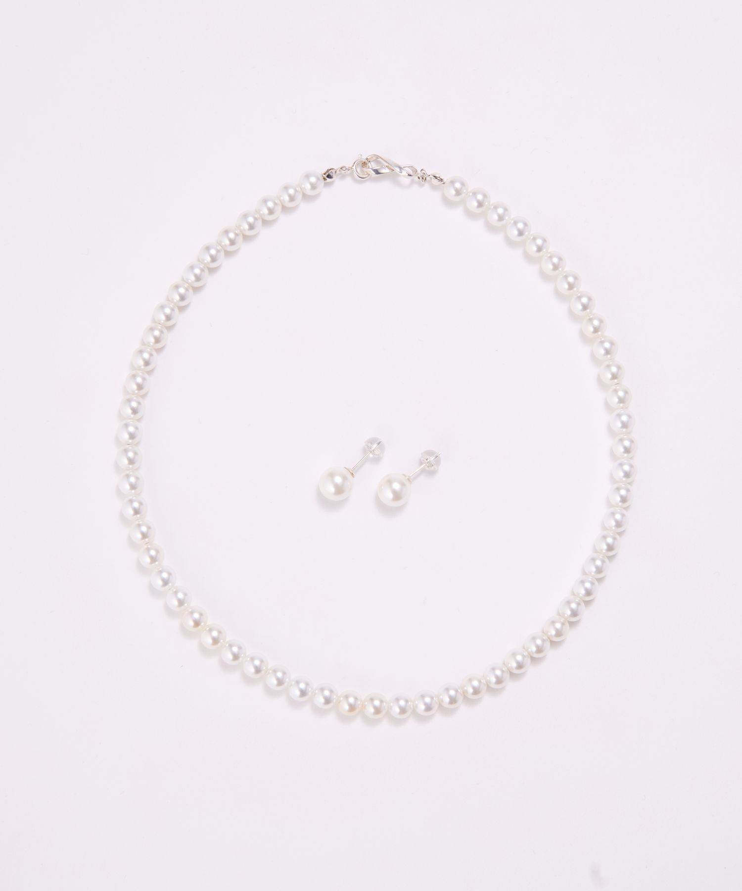 JUPITER「【国産貝パール】フォーマルパールネックレス＆ピアスセット」|ネックレス|