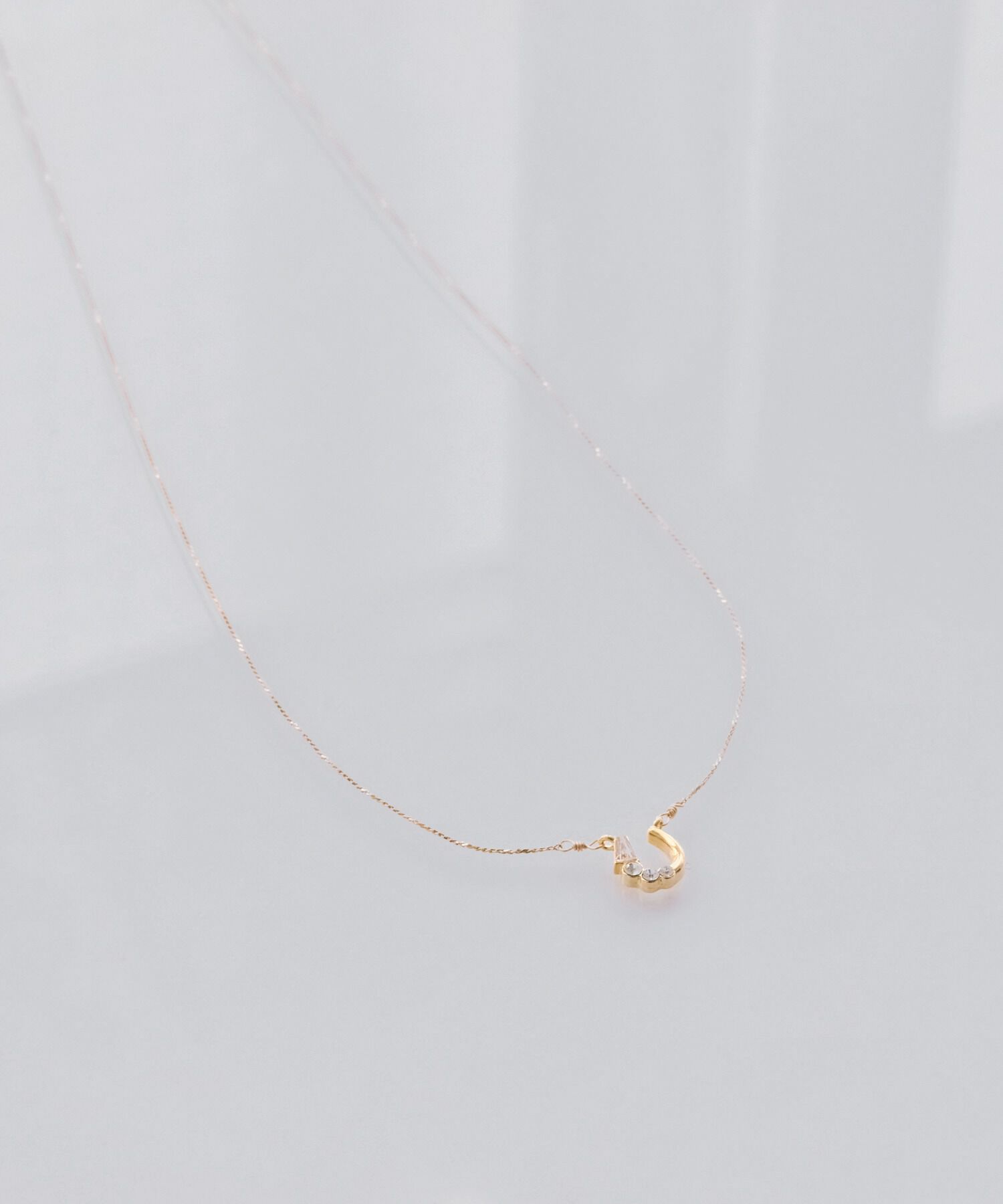 Phoebe「【金属アレルギー対応】ラッキーホースシューネックレス/約40.5cm～43.5cm」|ネックレス|