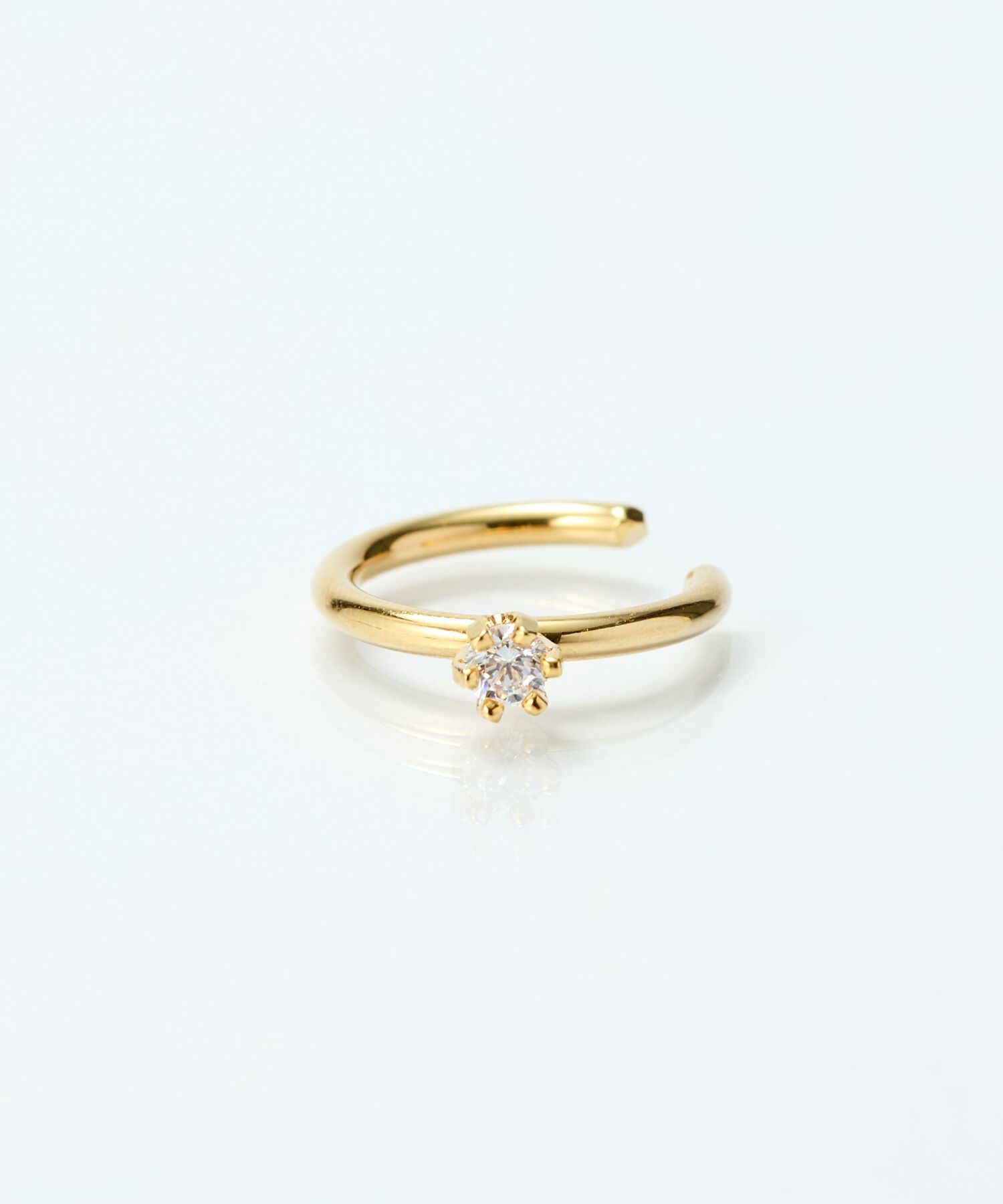 Phoebe「【金属アレルギー対応】ブリンクビジューイヤーカフ　ゴールド/ニッケルフリー」|イヤーカフ|