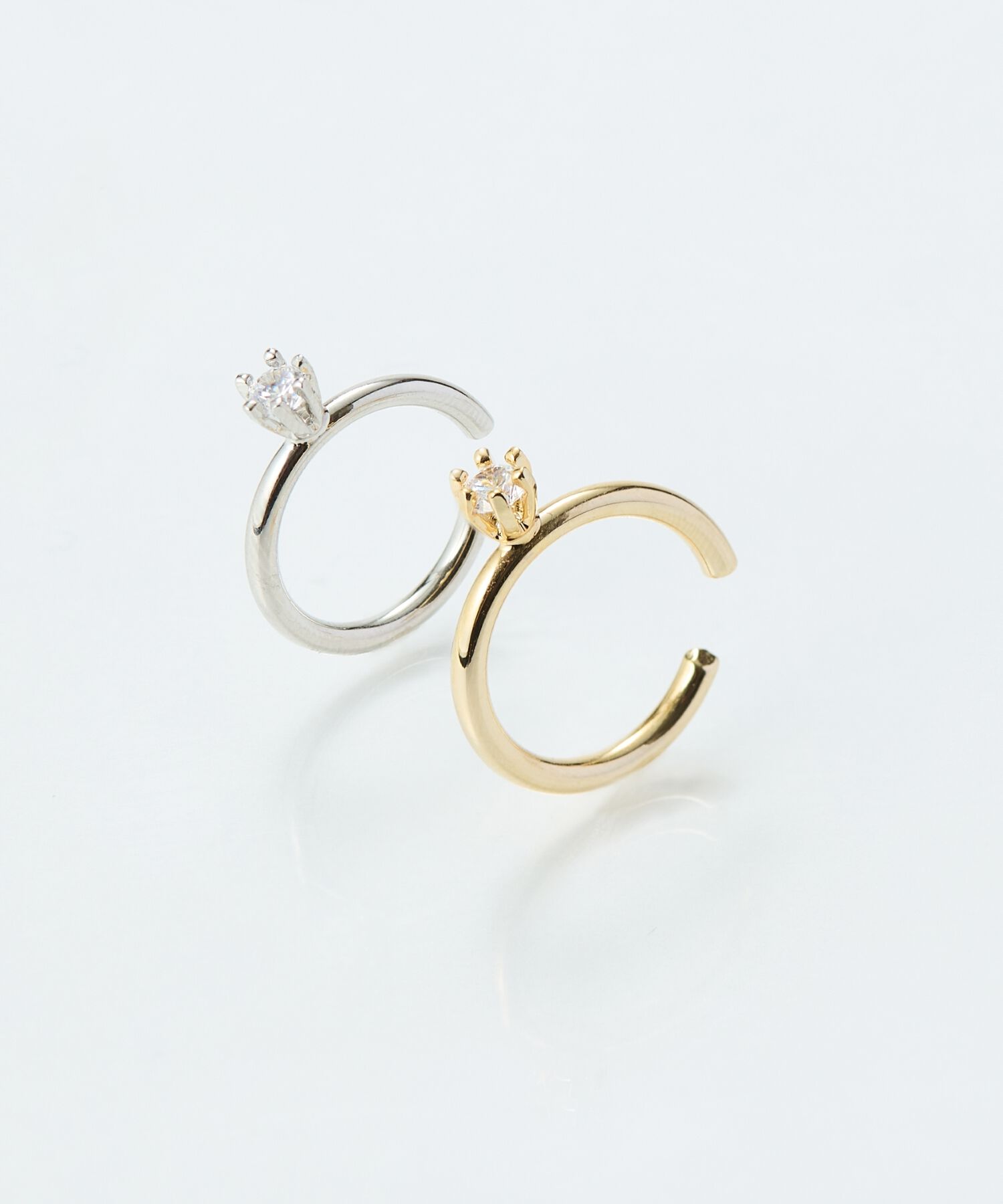 Phoebe「【金属アレルギー対応】ブリンクビジューイヤーカフ　ゴールド/ニッケルフリー」|イヤーカフ|