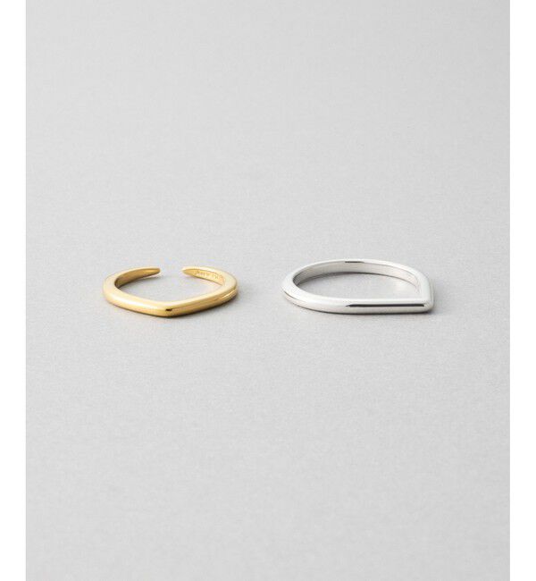 Jouete「[メニリング] ドロップ コンビカラー」|リング|ゴールド系その他