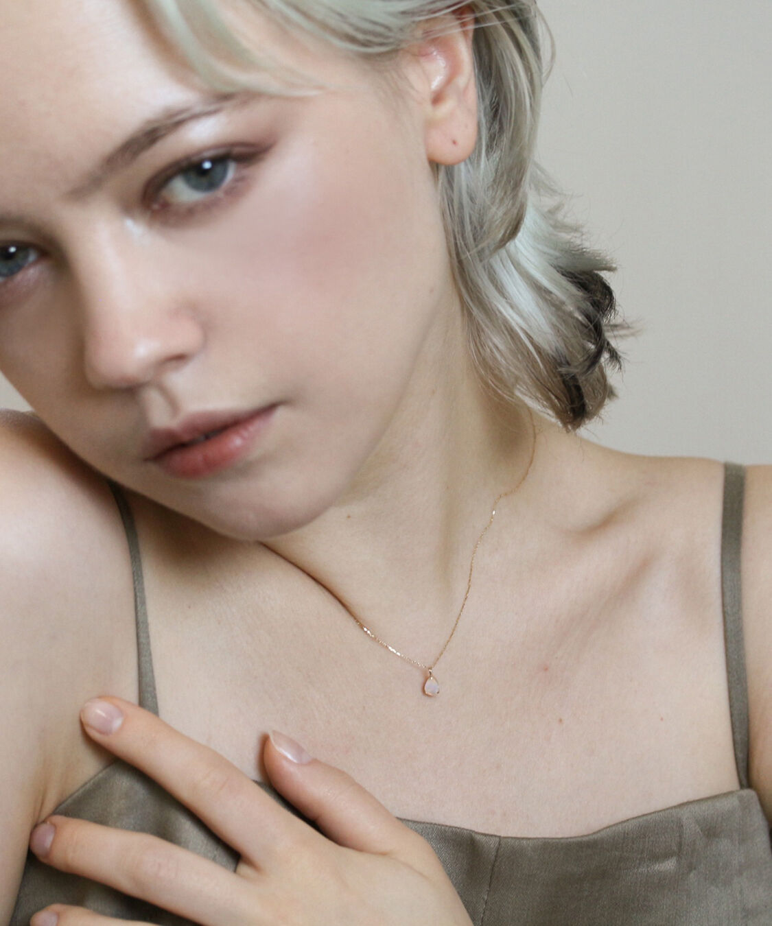  「オパール ネックレス | K10YG」|ネックレス|