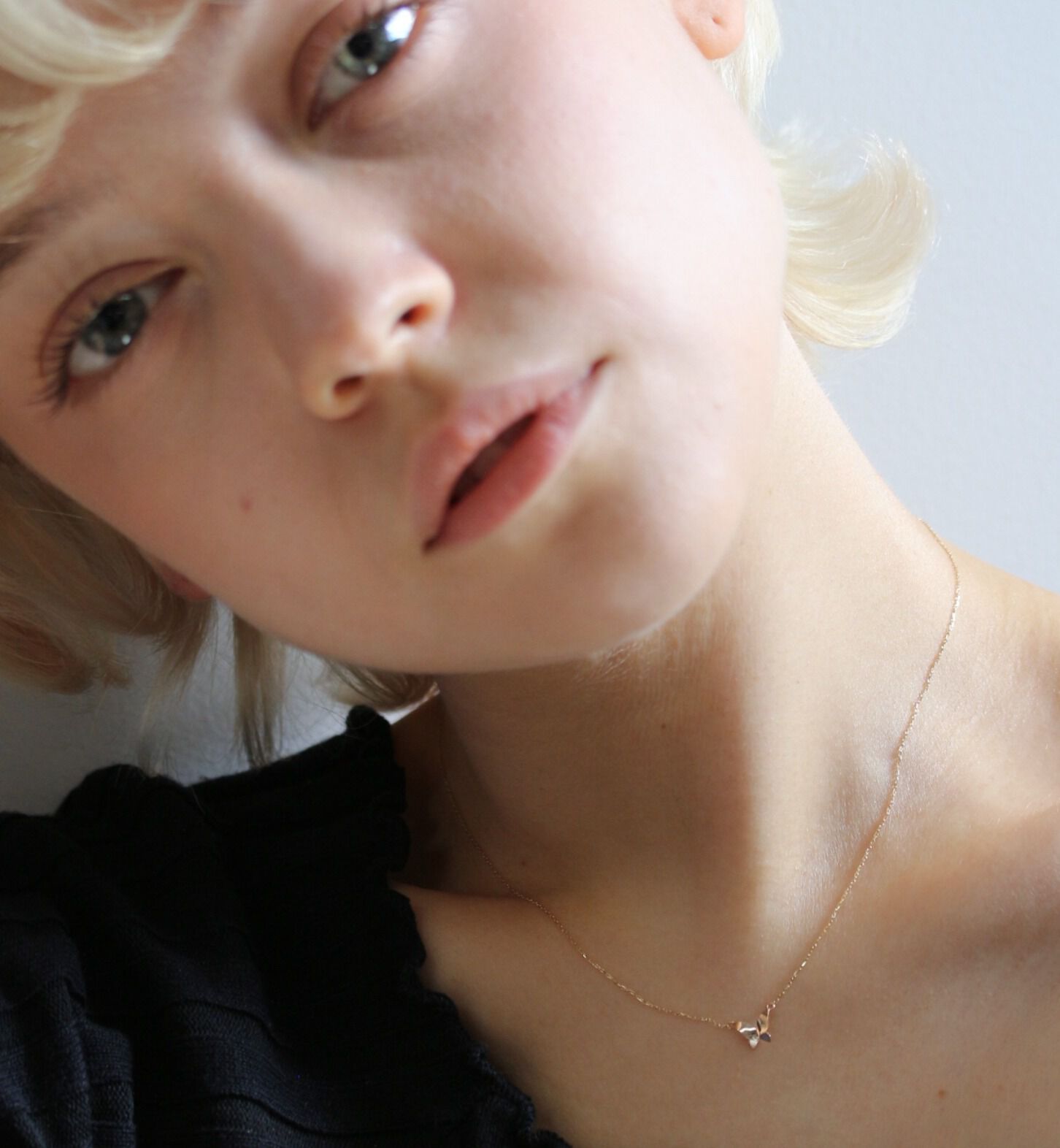  「ゴールド バタフライ ネックレス | K10YG」|ネックレス|