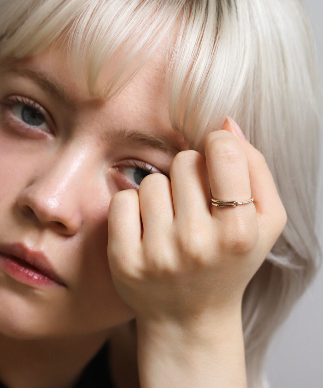  「ダイヤモンド オペラ リング | K10YG 〈世界最小〉」|リング|