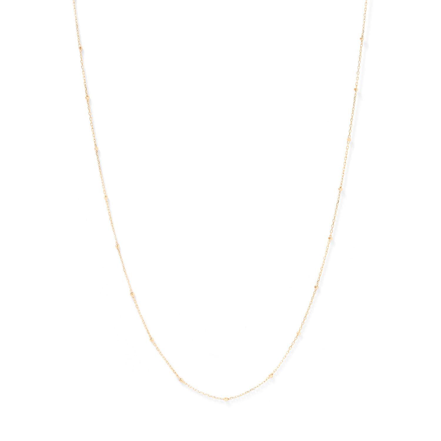 agete「K10ネックレスチェーン」|ネックレス|