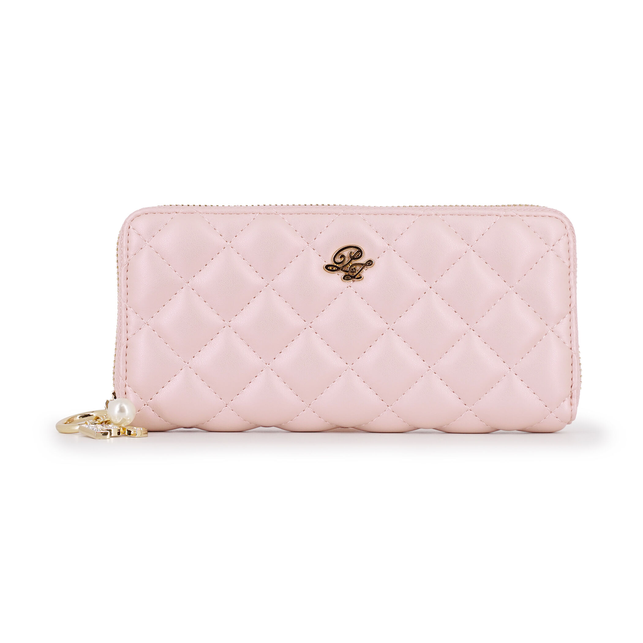 PAUL&JOE「ラウンド束入れ　／　キルティング」|財布|ピンク