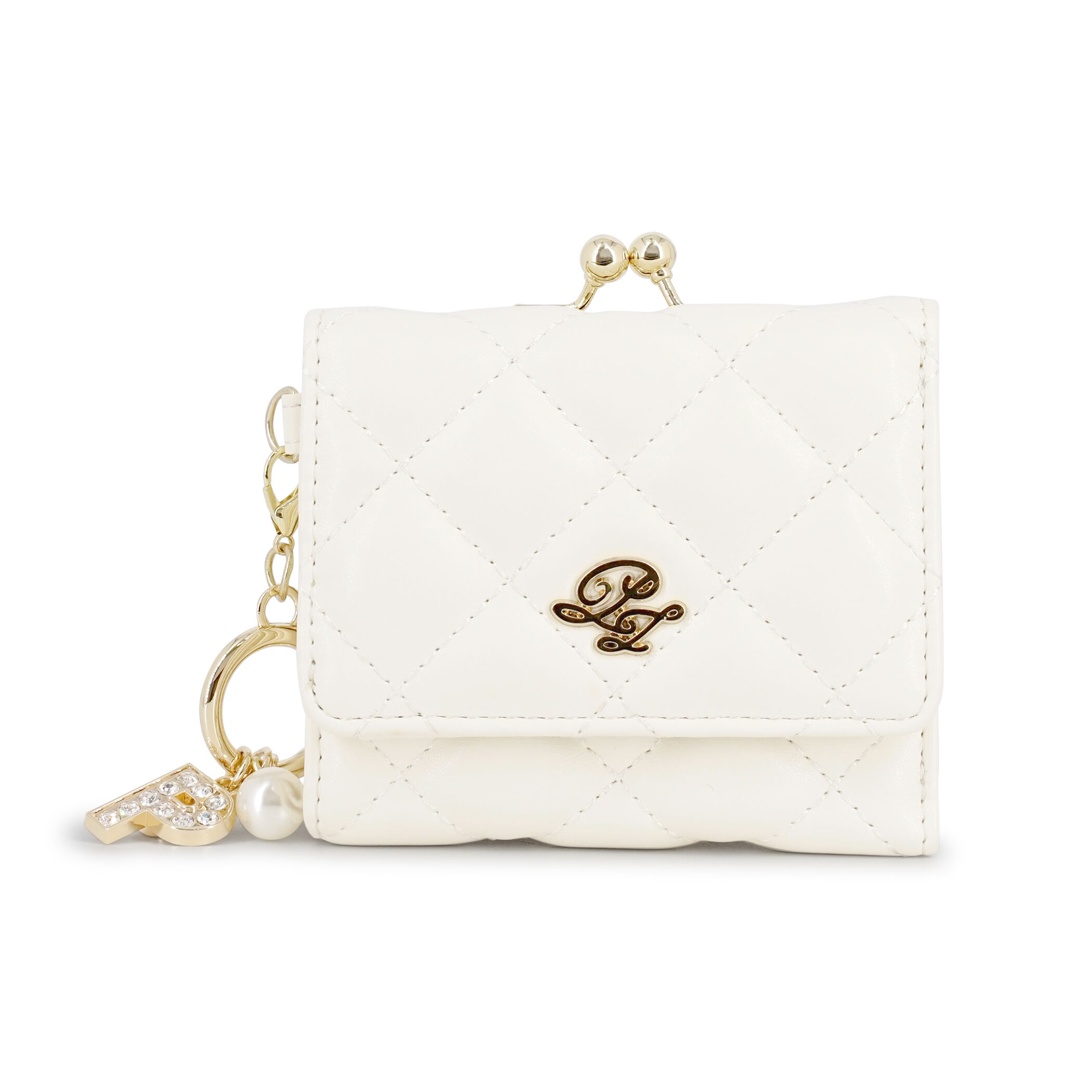 PAUL&JOE「口金ミニ財布　／　キルティング」|財布|アイボリー