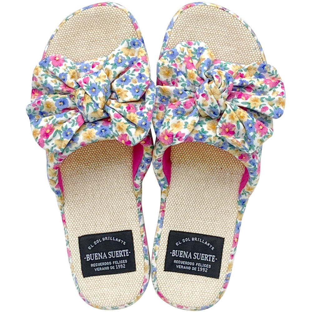 BACKYARD FAMILY「スリッパ おしゃれ 夏用 通販 サマースリッパ 前開きスリッパ レディーススリッパ ルームシューズ」|ルームシューズ|ピンク1