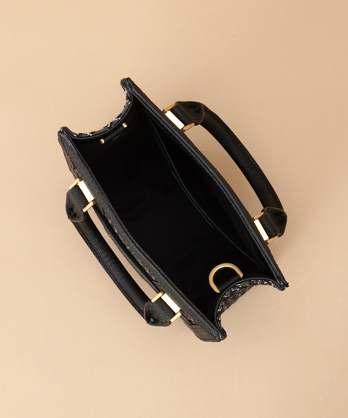 Samantha Thavasa「ST Jacquard シルエット 縦型スクエアトートバッグ」|トートバッグ|