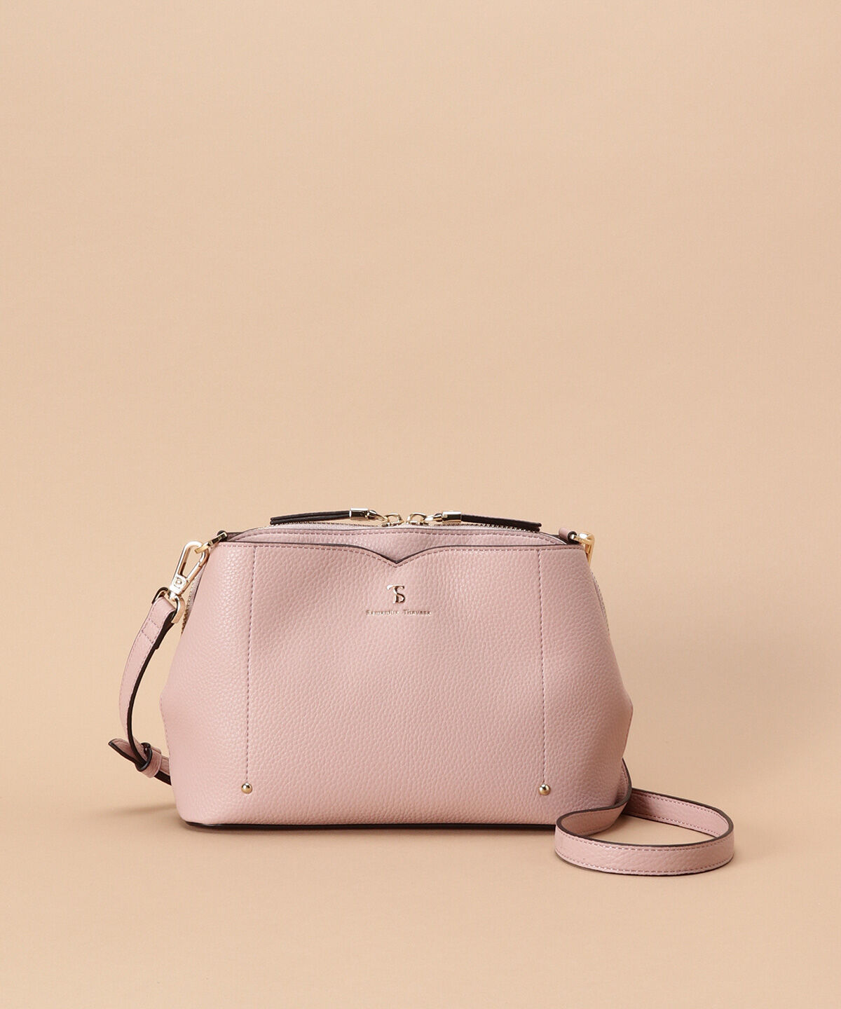 Samantha Thavasa「ウェーブデザインカッティングショルダーバッグ」|ショルダー・メッセンジャー|ﾋﾟﾝｸﾍﾞｰｼﾞｭ