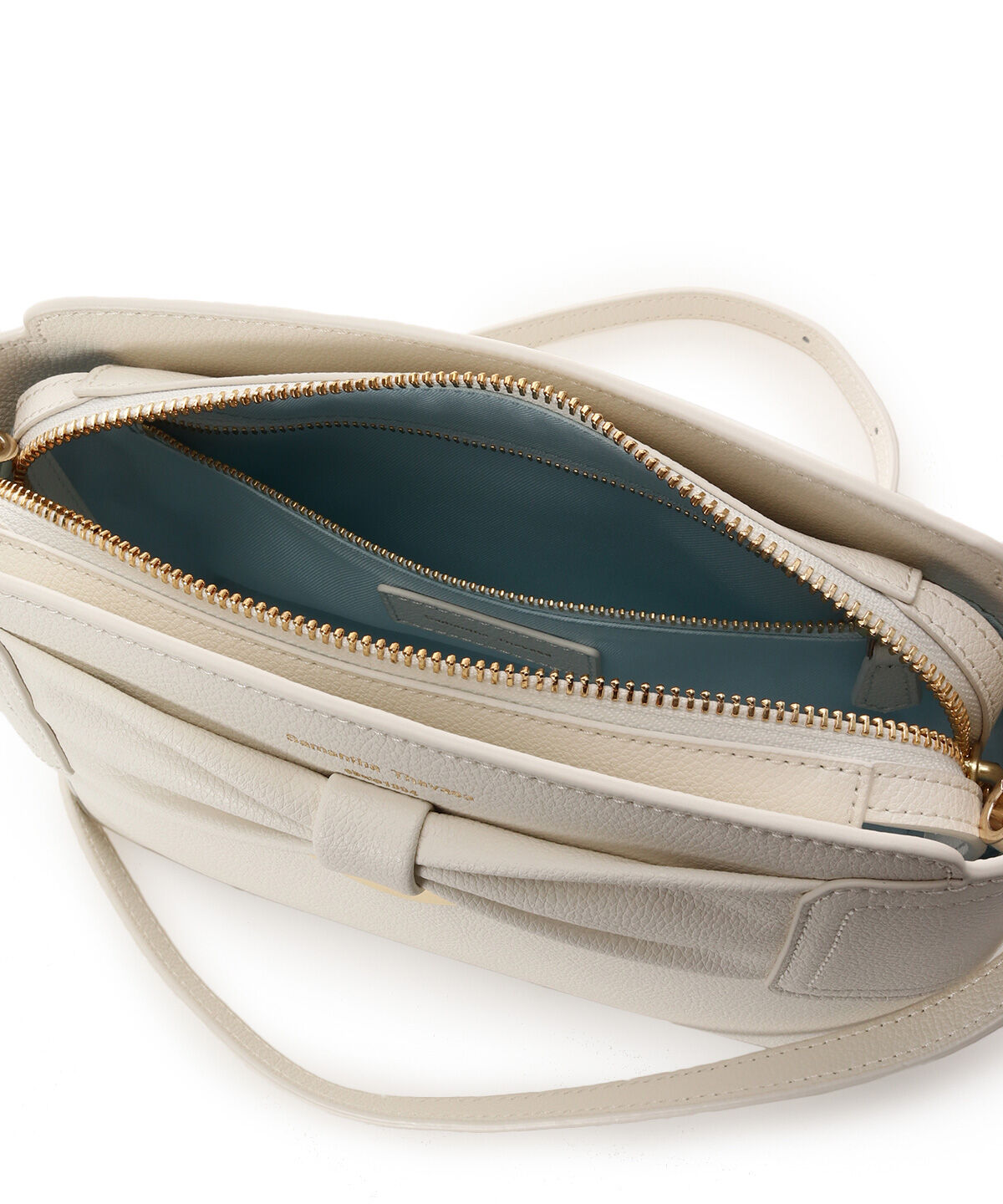 Samantha Thavasa「リボンモチーフ スプリットレザーショルダーバッグ」|ショルダー・メッセンジャー|