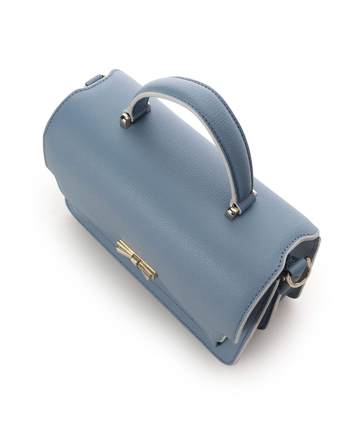 Samantha Thavasa「リボンモチーフ金具スプリットレザーワンハンドルバッグ」|ハンドバッグ|