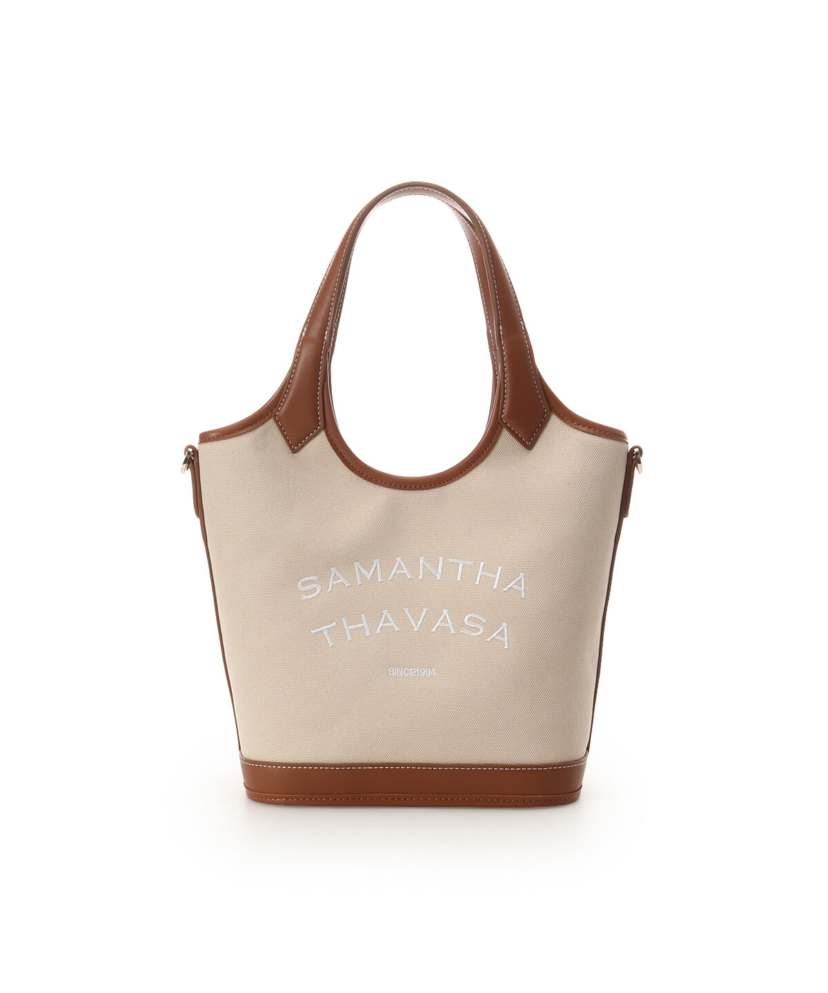 Samantha Thavasa「カジュアルキャンバスハンドバッグ」|ハンドバッグ|オフホワイト