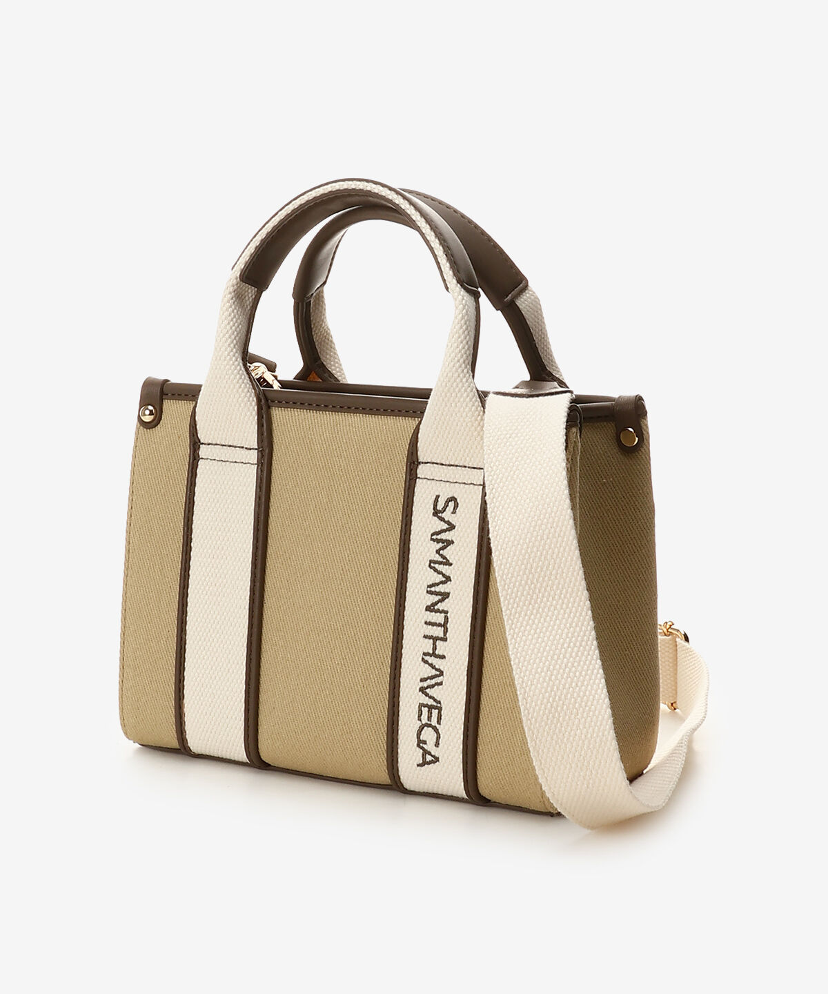 Samantha Vega「ロゴテープキャンバスショルダーバッグ（ミニ）」|ショルダー・メッセンジャー|