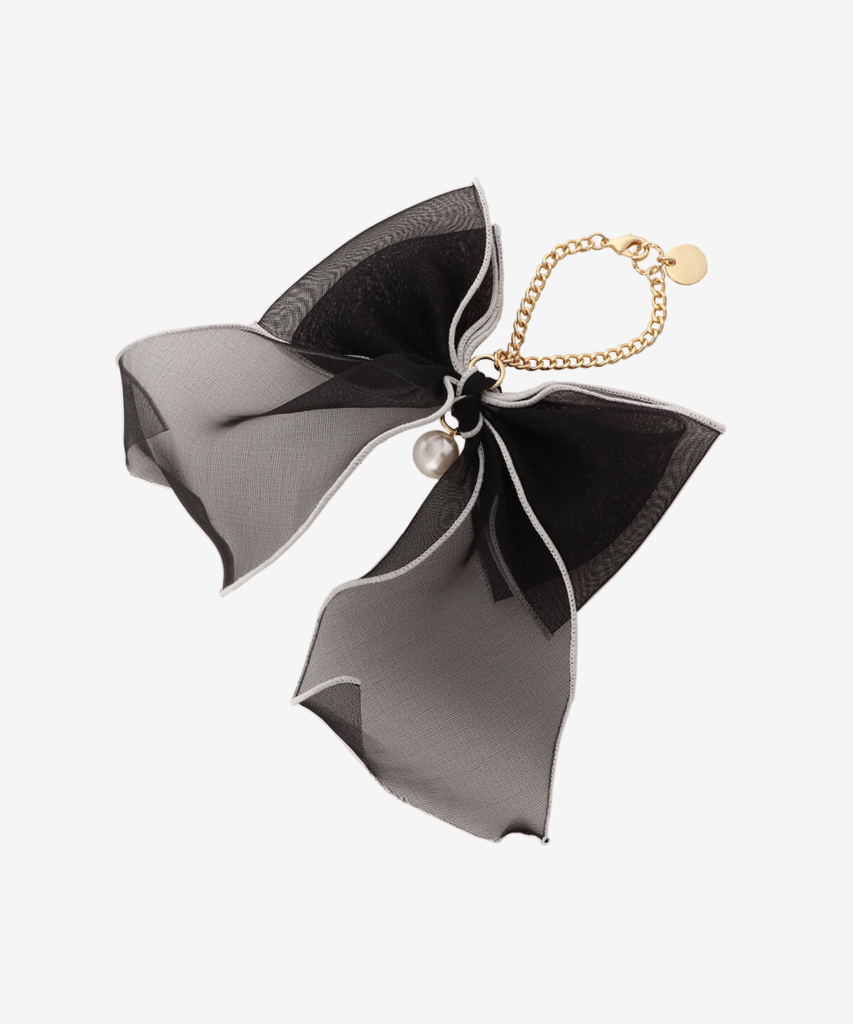 Samantha Vega「オーガンジーリボンチャーム（ブラック）」|チャーム・キーホルダー|