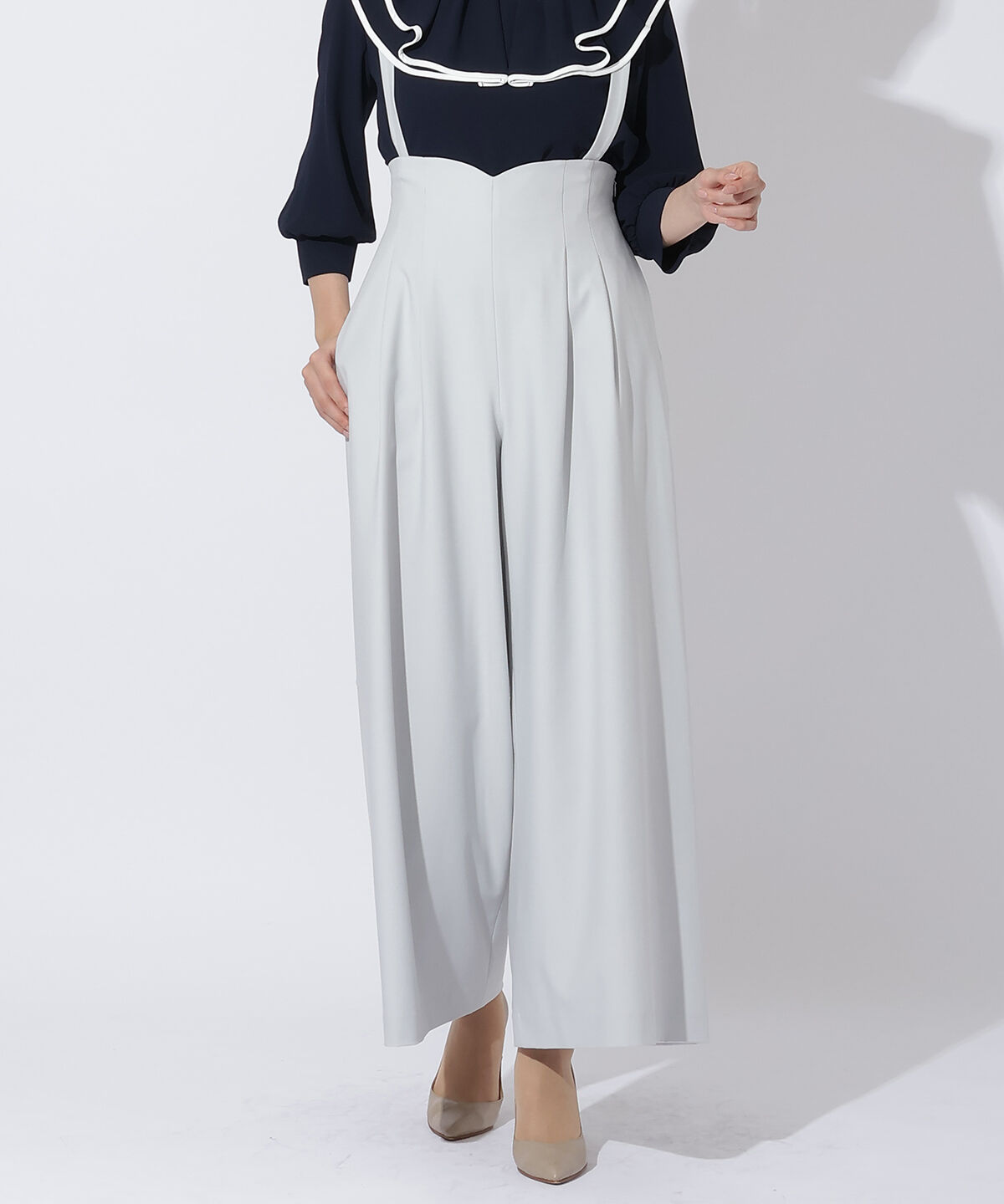 アンドクチュール「サスペ付きワイドパンツ」|その他|