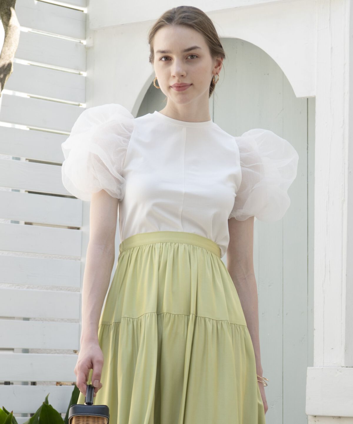 アンドクチュール「コットンキャンディスリーブブラウス」|シャツ・ブラウス|