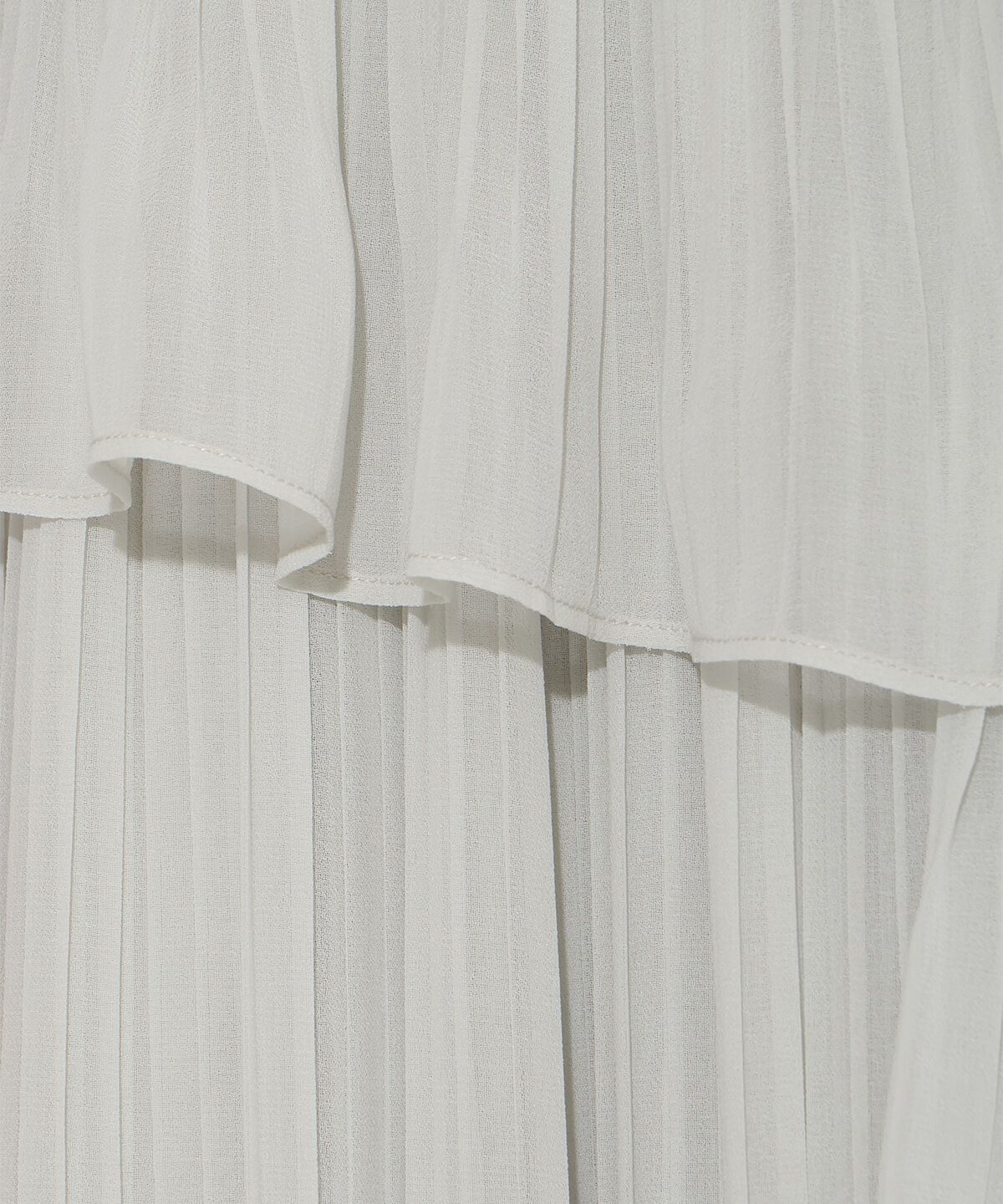 アンドクチュール「ティアードプリーツスカート」|フレア|